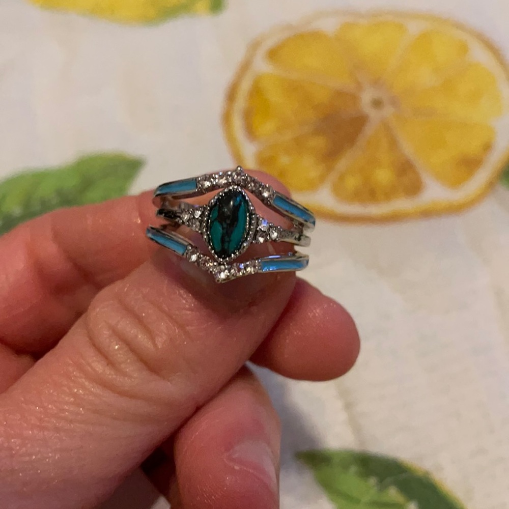 Turquoise stackable ring